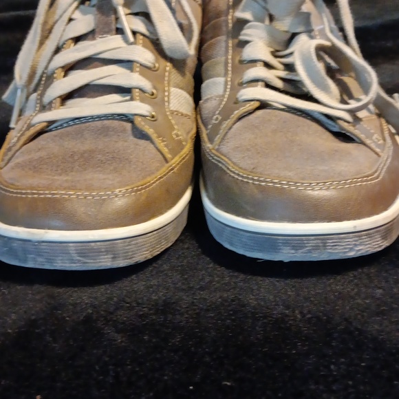 Skechers men's brown leather sneakers - Picture 3 of 7